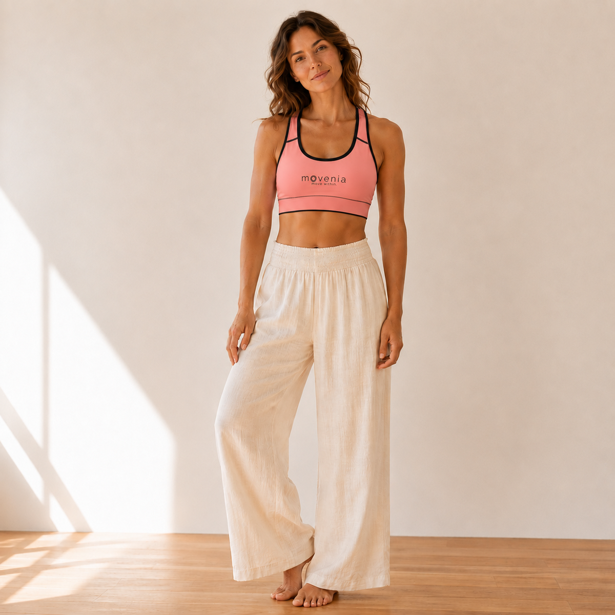 Capsule Eté - Ava — Brassière femme - logo + spirale Movenia - move within.