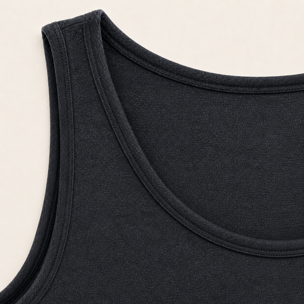 Forge – Dunkles Herren-Tanktop aus Bio-Baumwolle