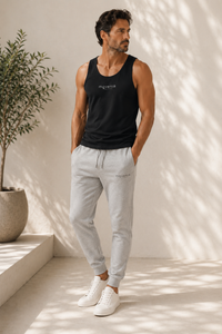 Forge – Dunkles Herren-Tanktop aus Bio-Baumwolle