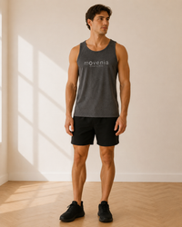 Forge – Dunkles Herren-Tanktop aus Bio-Baumwolle