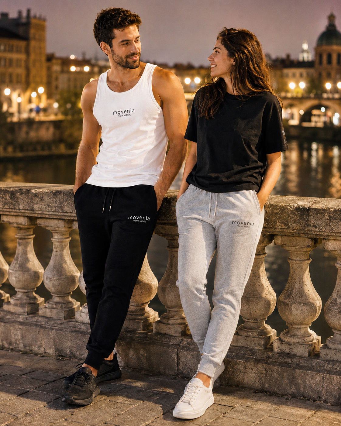 Mover — Jogging homme coton bio - logo Movenia - move within.