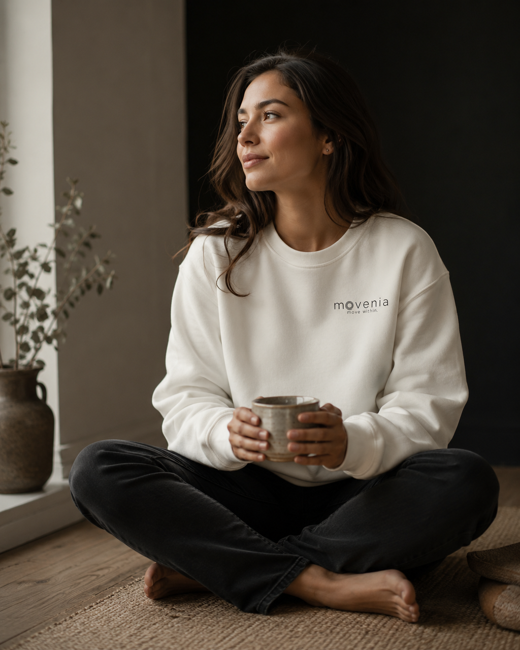 Origine - Sweat-shirt unisexe coton bio - logo Movenia - move within.
