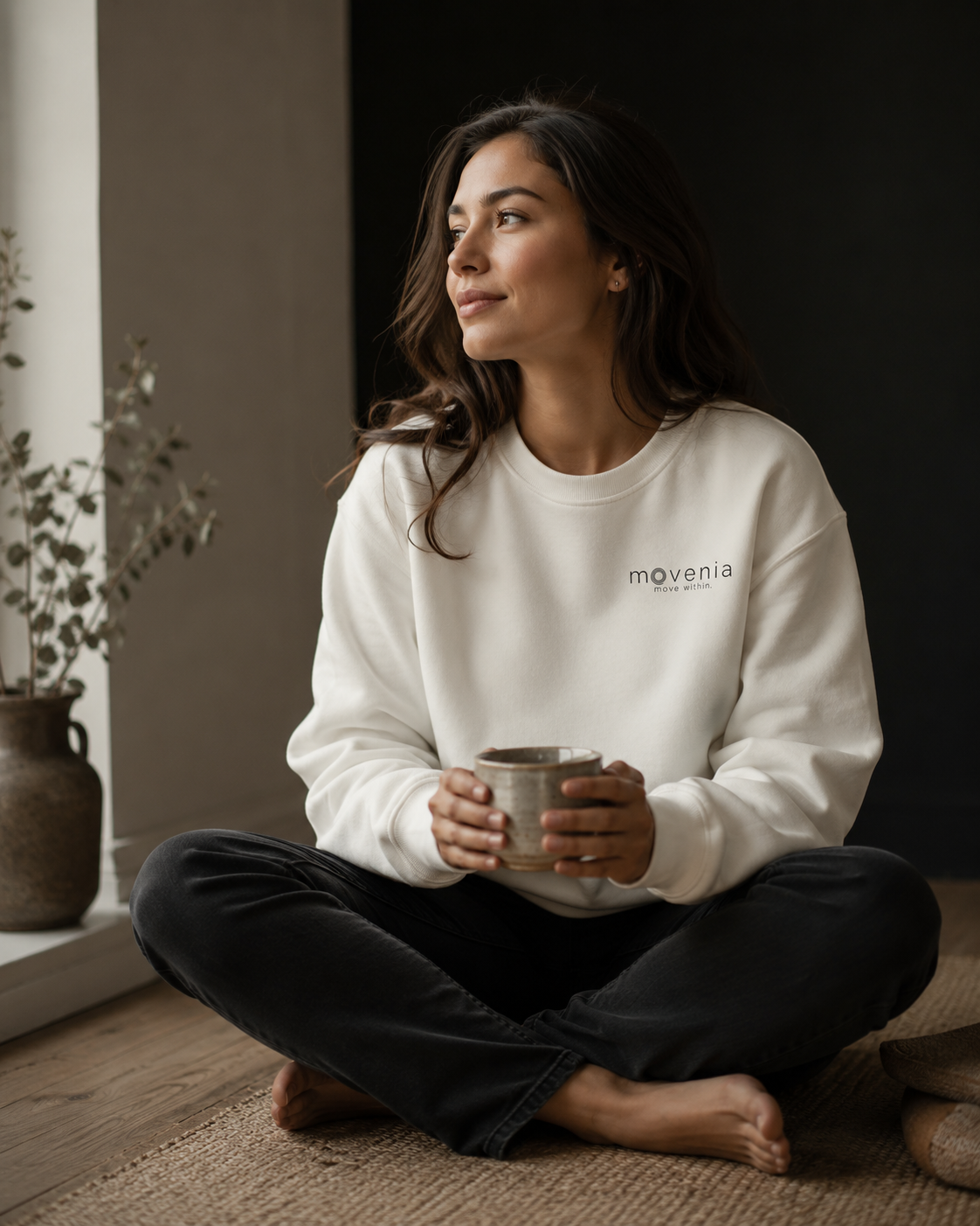 Origine - Sweat-shirt unisexe coton bio - logo Movenia - move within.