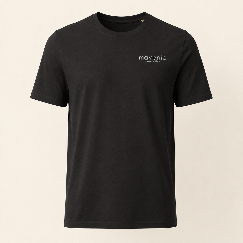 T-shirt homme ajusté Pierre noir Movenia