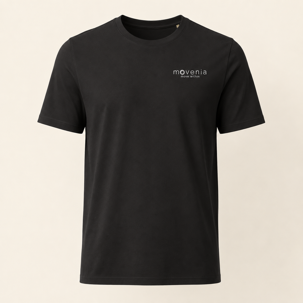 T-shirt homme ajusté Pierre noir Movenia