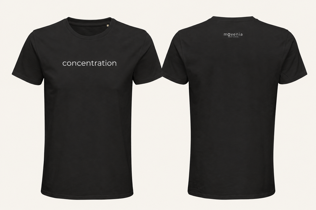 T-shirt homme Pierre Concentration noir Movenia