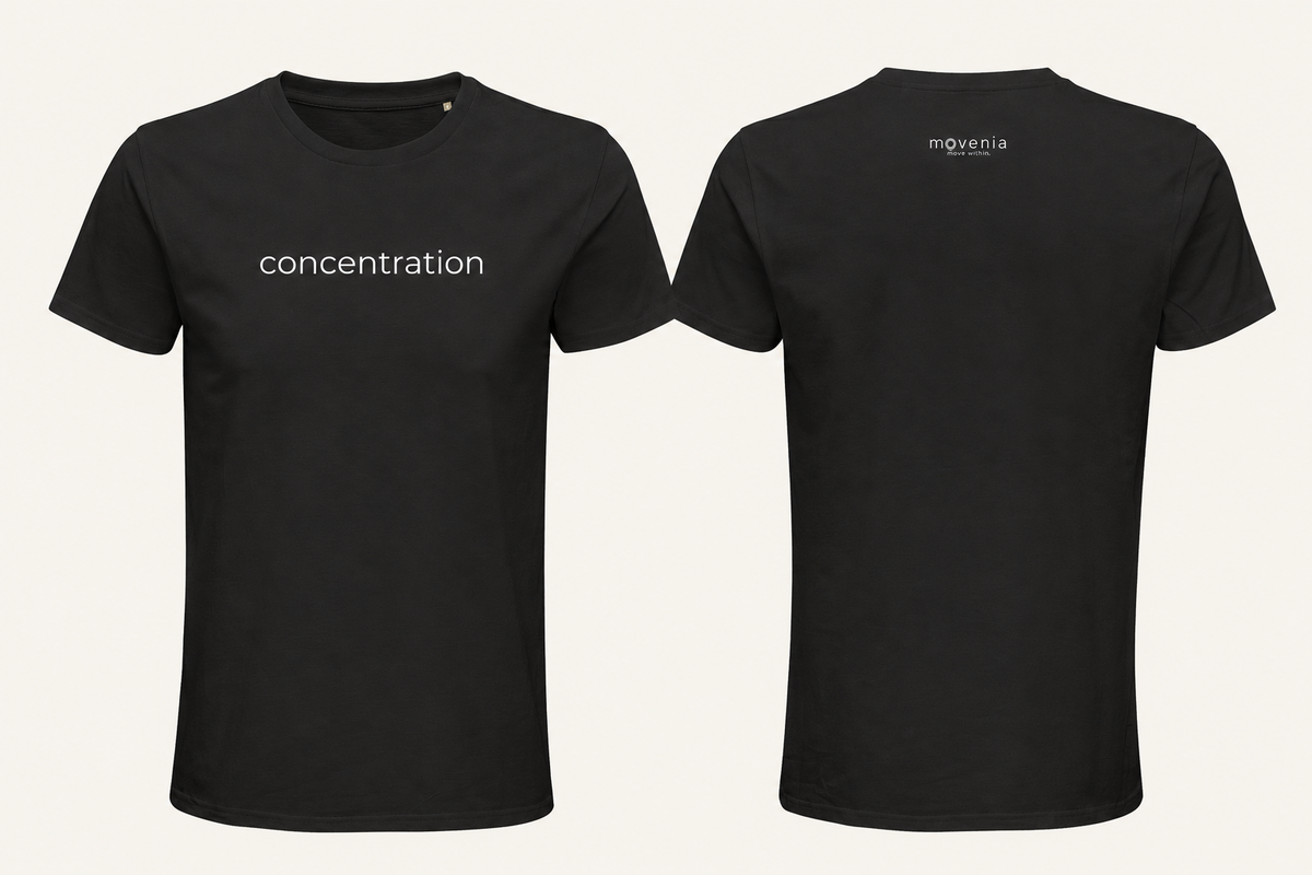 T-shirt homme Pierre Concentration noir Movenia
