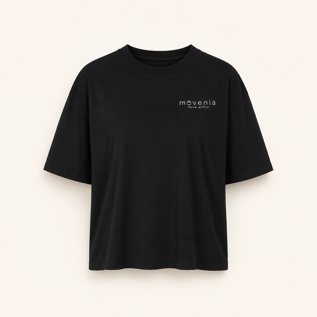 Nova — Dunkles Oversized T-Shirt für Damen