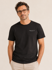 Pierre — Tailliertes Herren-T-Shirt in Schwarz oder Blau