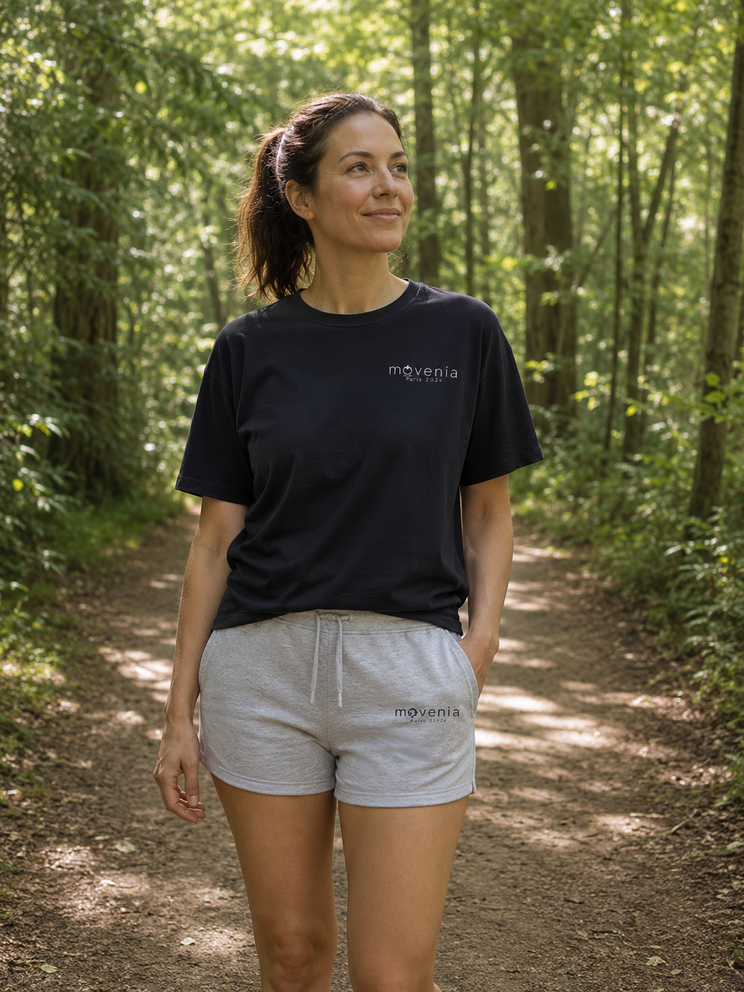 Nova — Dunkles Oversized T-Shirt für Damen