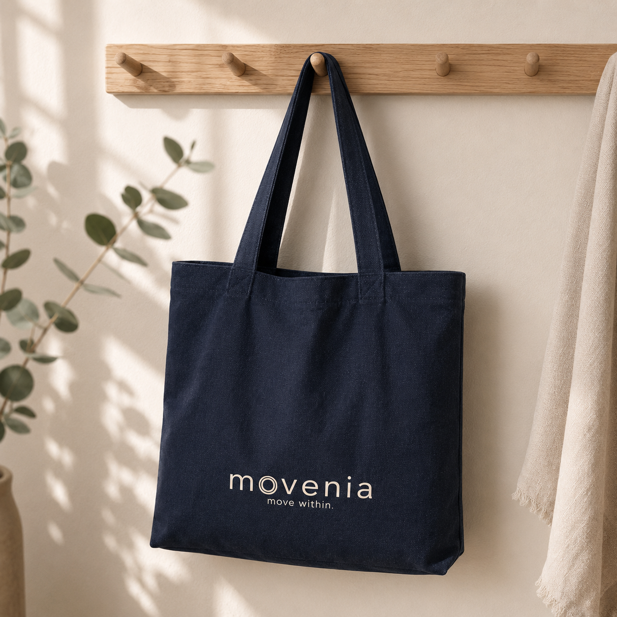 Tote bag épais - coton recyclé - logo Movenia - move within.