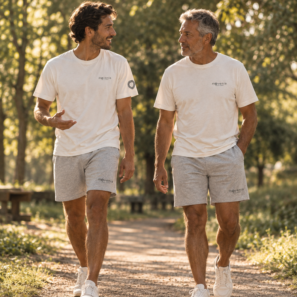 short Trainer gris coton biologique - duo 