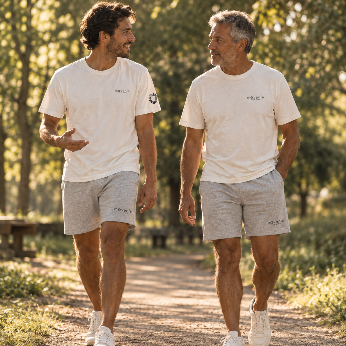 short Trainer gris coton biologique - duo 