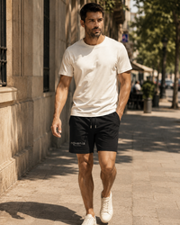 Trainer — Kurze Unisex-Hose in Schwarz oder Marineblau