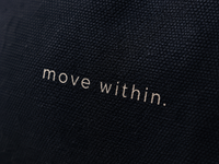 Tote bag épais - coton recyclé - logo Movenia - move within.